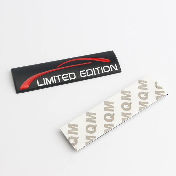 Наклейка на авто Limited Edition металічна 9.1x2.8 cm, Червоний | Зображення 2