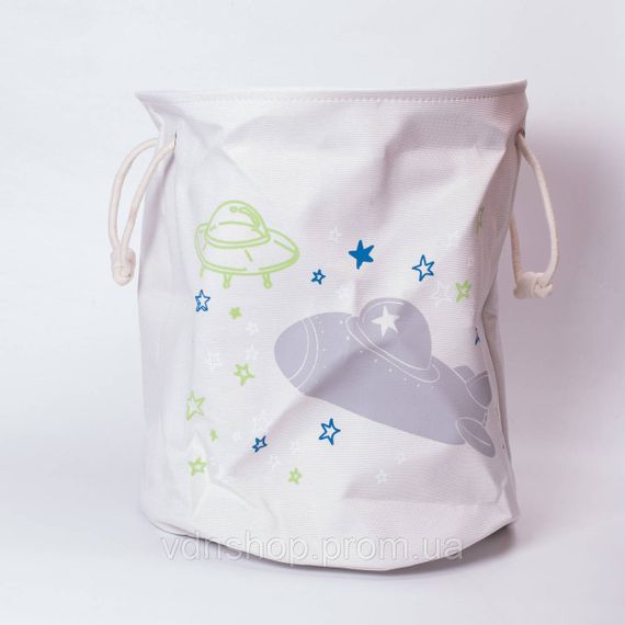 Корзина для игрушек тканевая 40×40×47 см Белый HP-41-15W | Зображення 1