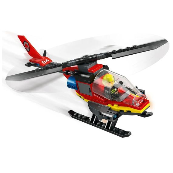 Конструктор LEGO City Пожежний рятувальний гелікоптер 85 деталей (60411) | Зображення 5