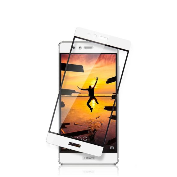 Full Cover защитное стекло для Huawei P9 - White | Зображення 1