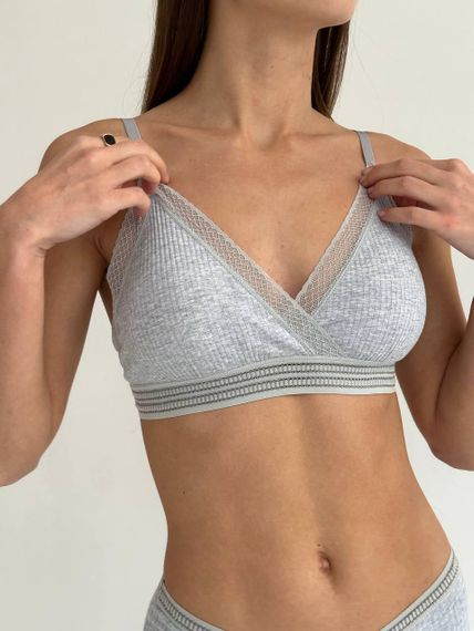 Женский комплект нижнего белья 2248/2 S/M Серый | Зображення 5