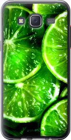 Чохол на Samsung Galaxy J5 (2015) J500H Зелені часточки лимона "852u-100-2448"