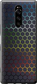 Чехол на Sony Xperia 1 J9110 Переливающиеся соты "498u-1760-17620"