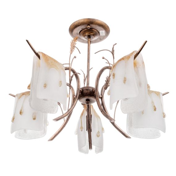 Люстра потолочная флористика E14 60W BR (LK-195C/5)