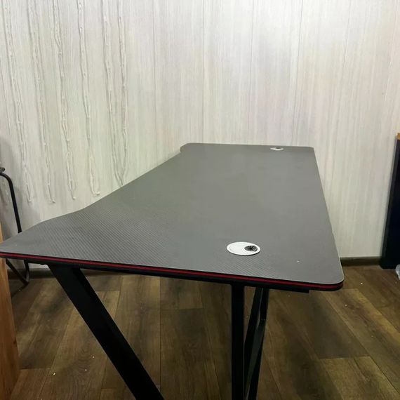 Ігровий комп’ютерний стіл 120×60×74,5 см чорний для ПК і ноутбука | Зображення 3