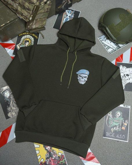 Худи CELEO на флисе  Вірний завжди олива ВТ7991 | Зображення 7