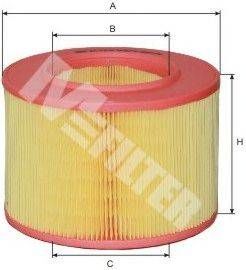 Фільтр повітряний RENAULT Megane 1.9D, 2.0i 95-, R19 i, D, R21 1.7 (вир-во M-Filter) MFILTER A277 на RENAULT 19   (B/C53_)