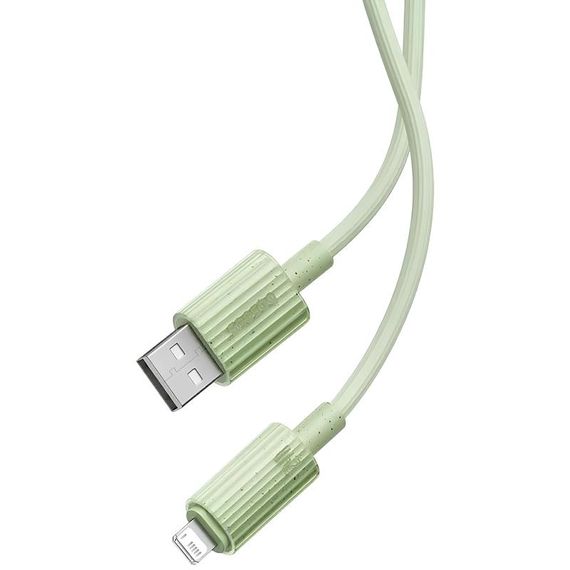 Дата кабель Baseus Habitat Series Fast Charging USB to Lightning 2.4A (2m) (P10360200) Natural Green | Зображення 2