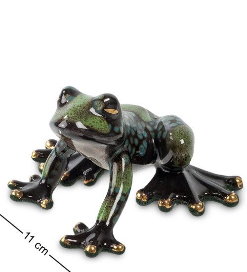 Порцелянова статуетка Frog Golden 11 см