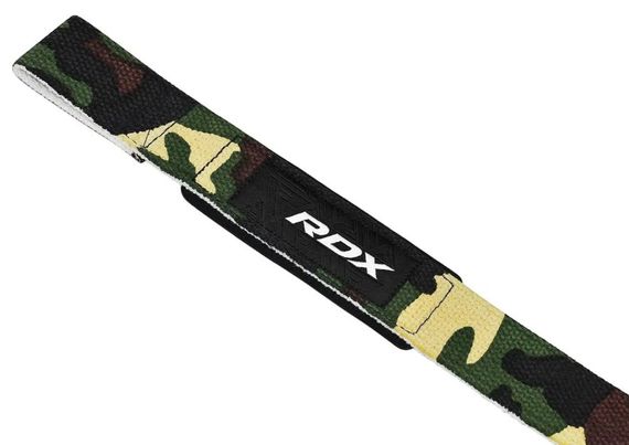 Лямки для тяги RDX W1 Gym Single Strap Camo Green Plus (WAN-W1CGN+) | Зображення 1