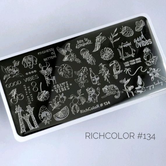 Пластина 134 для стемпінгу RichColor (12х6см)