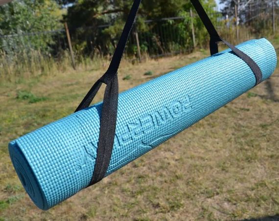 Килимок для йоги та фітнесу PowerPlay 4010 PVC Yoga Mat Зелений (173x61x0.6) (PP_4010_Green_(173*0,6)) | Зображення 4