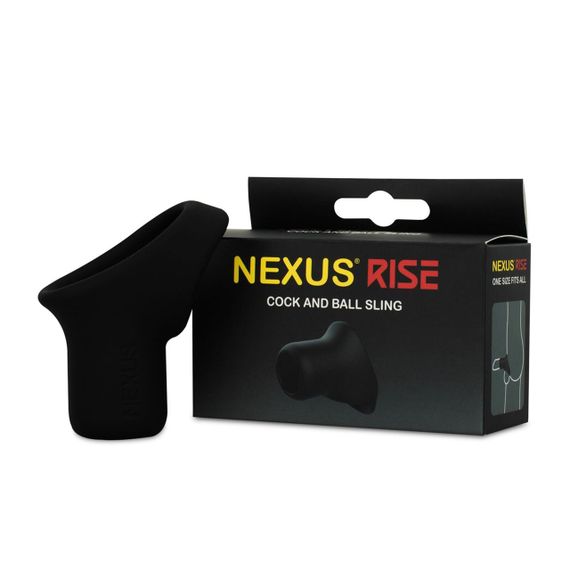 Ерекційне кільце Nexus Rise Cock and Ball Sling, для члена та яєчок, дуже широке Sex Aura | Зображення 4
