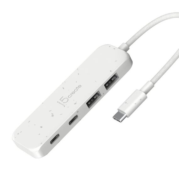 Хаб J5create JCH342EW-N USB-C на 2 USB-A/2 USB-C, білий | Зображення 1
