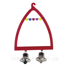 Игрушка для птиц Ferplast PA 4058 Качели с колокольчиками красные 9.5x14 см 84058799