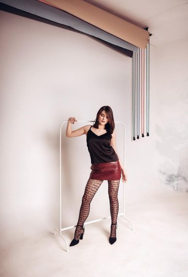 Колготки LAIS Collant з написом «he loves me», Omero, Italy, L | Зображення 4