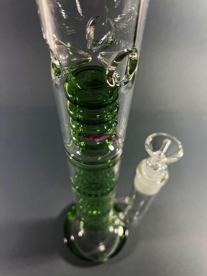 Стеклянная трубка Triple 2 Green | Зображення 2