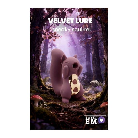 Вакуумний вібратор у формі білочки Sweet Em, фіолетовий Sex Aura