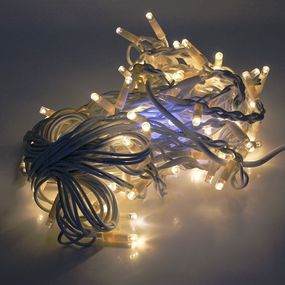 Гирлянда бахромой 120 LED White Hot,белая изоляция,уличная,5x0.7м,BOX