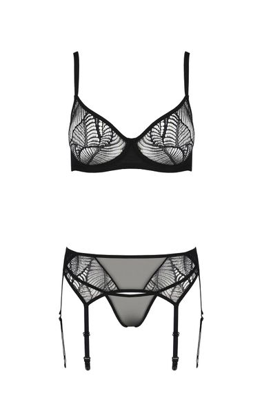 Комплект із поясом Passion ECO LEAFA SET Чорний 2XL/3XL | Зображення 2
