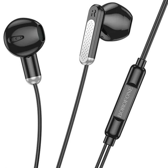 Навушники Borofone BM89 Surpass universal (3.5mm/1.2m) Black | Зображення 1