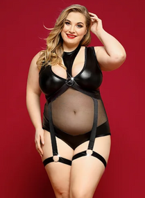 Боді з портупеєю L/XL sexstyle