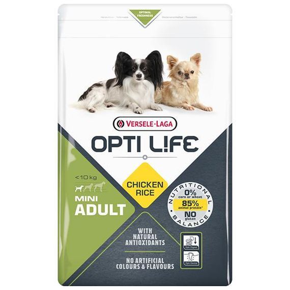 Сухой корм Opti Life Adult Mini Опти Лайф суперпремиум для собак мини и малых пород 2,5 кг
