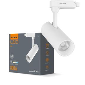 Світлодіодний світильник трековий VIDEX 10W 4100K білий