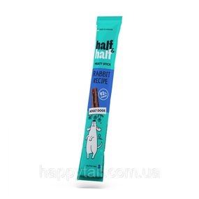 Ласощі для собак Half&Half (Хаф енд Хафф) м'ясна паличка з кроликом, 12 г