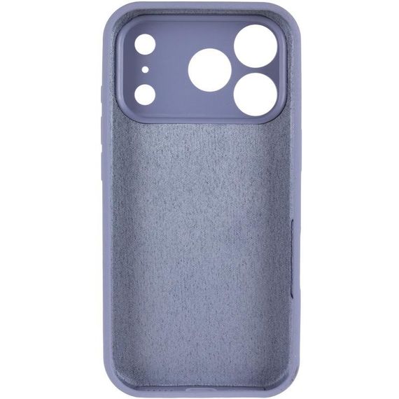 Чохол Silicone Case Full Camera Protective (AA) для Apple iPhone 17 Pro Max (6.9") Сірий / Lavender Gray | Зображення 2