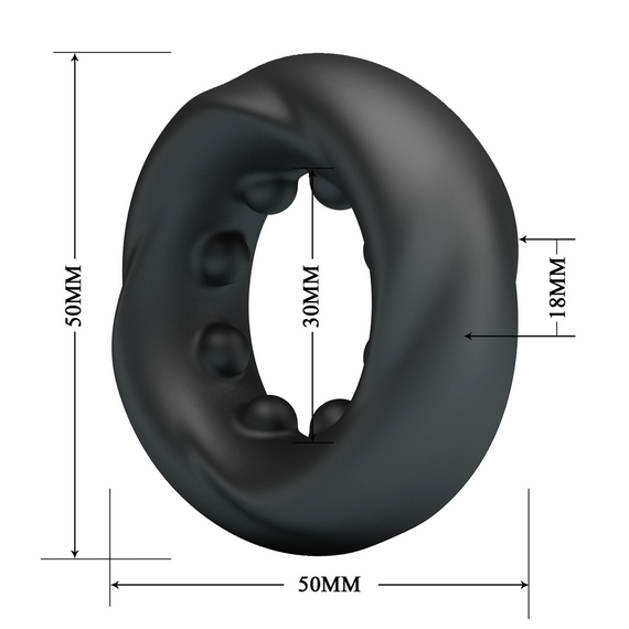Ерекційне кільце Crazy Bull №4 - DAQUEZ super soft silicone, BI-210354 Sex Aura | Зображення 5