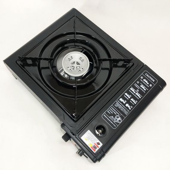 Портативная газовая плита с балоном, Легкая газовая плита для туристов, Горелка для готовки на природе DE-63 | Зображення 2