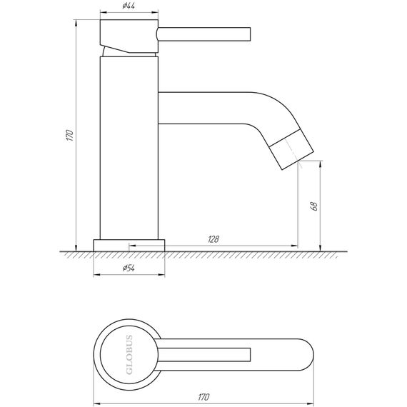 Змішувач для раковини Globus Lux ALPEN SBT1-101L | Зображення 3