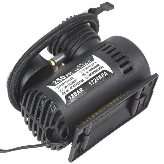 Автомобільний компресор 250 psi 10-12Amp 25 л + насадки | Зображення 5
