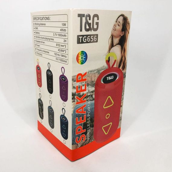 Bluetooth колонка портативная TG656 FM-радио, Громкая колонка для вечеринки. Цвет: камуфляж | Зображення 7