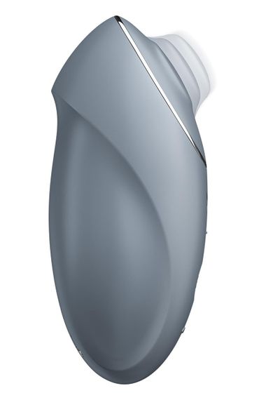 Вібратор для клітора Satisfyer Tap&Climax 1 з вібрацією і постукуванням, сірий Sex Aura