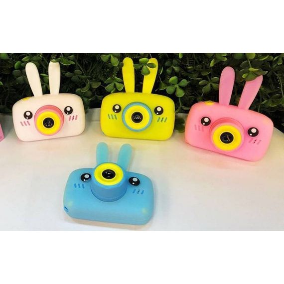 Дитячий фотоапарат Зайчик Baby Photo Camera Rabbit ∙ Дитяча фото відео камера ∙ Таймер ∙ Вбудовані режими з масками та стікерами | Зображення 4