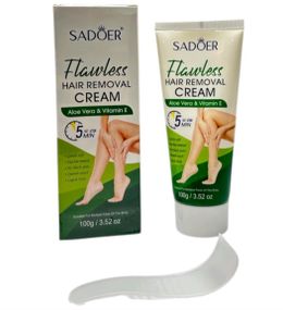 Крем для депиляции с экстрактом алоэ и витамином E Sadoer, 100g