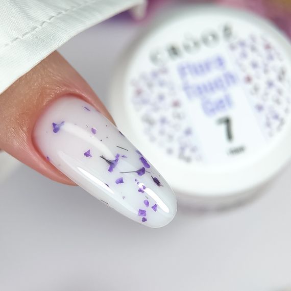 Гель для наращивания ногтей Crooz Flora Touch Gel 07 (с сухоцветами) 15мл | Зображення 3