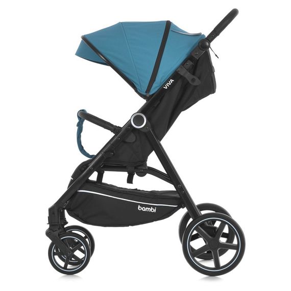Коляска детская прогулочная VIVA M 5723 Pine blue, синяя | Зображення 5