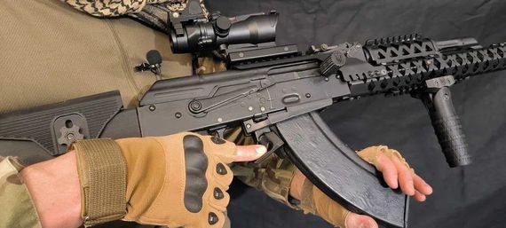 Кнопка для скидання магазину + шахта на АК74, АК47, АКМ, АКСУ чорна | Зображення 9