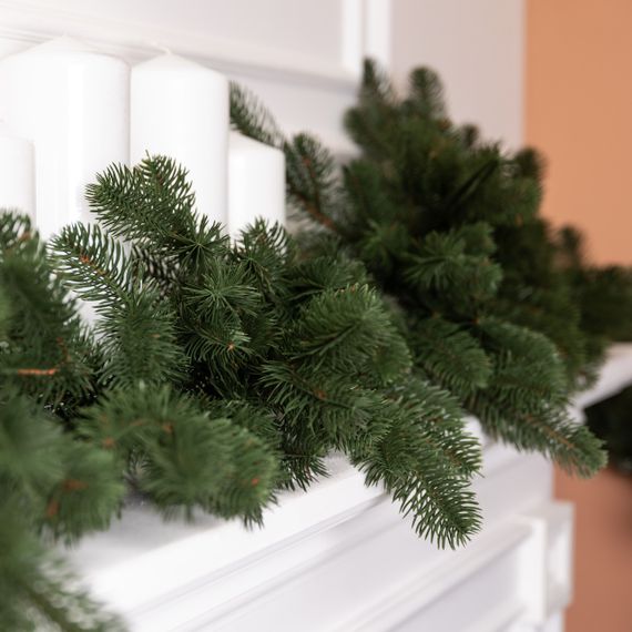 Штучна гірлянда Хвоя 2 м зелена, новорічна гірлянда лита реалістична Преміум KOS-HVO12 | Зображення 6