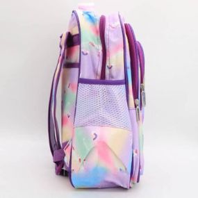 Детский рюкзак школьный для девочек 3в1 NA-2 Единорог Фиолетовый