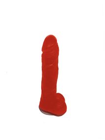Мило у формі пеніса Чистий Кайф Red size L, крафтове мило-член, натуральне