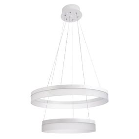 Светильник потолочный подвесной светодиодный BR-962S/36W+24W WH led