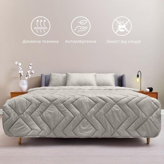 Всесезонна ковдра IDEIA Nordic Comfort 175Х210 см сіра (8-34650*002) | Зображення 4