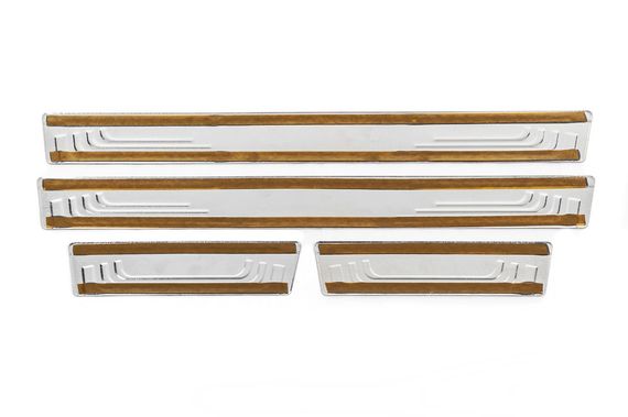 Универсальные накладки на пороги Ford V-2 (4 шт., нержавейка) для Ford | Зображення 3