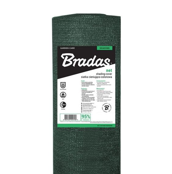 Сітка захисна Bradas 95% затінення 160 г/м² 1.5x50 м (AS-CO16015050GR) | Зображення 1