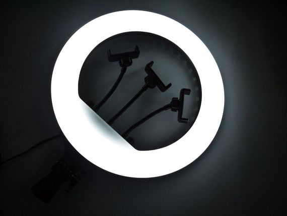 Кольцевая LED лампа RL-14 36см 220V 1 крепл.тел. + пульт + чехол | Зображення 4