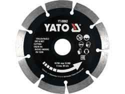 Диск алмазный камень бетон Ø-125x2x10x22.2мм мокрый/сухой YATO YT-59962